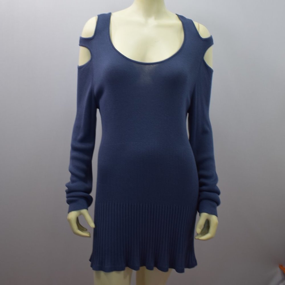 CHICOS COLD SHOULDER TUNIC SWEATER XL NEW